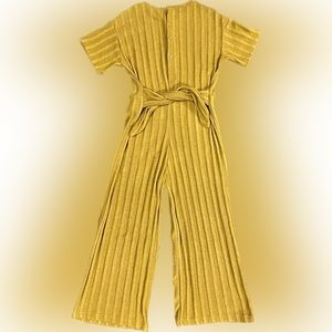 Zara mustard knit one piece “romper”